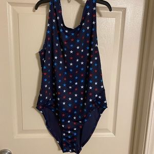 Girls plus size Americana one piece swimsuit